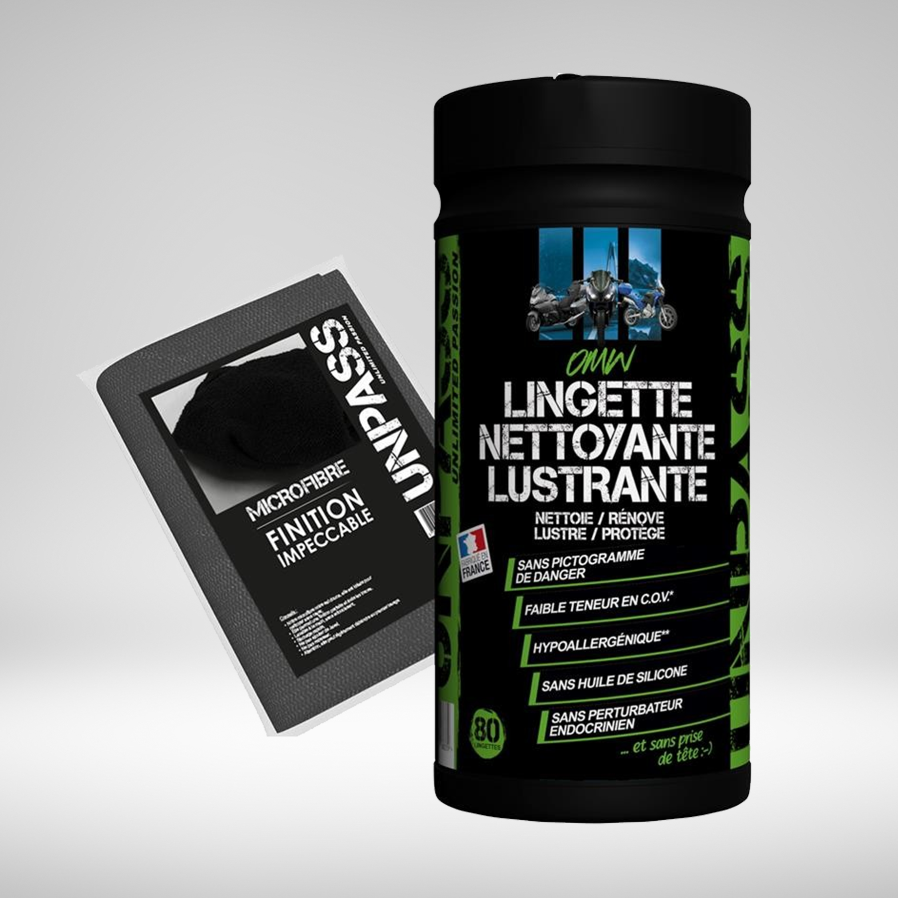 Lingettes nettoyantes lustrantes OMW 