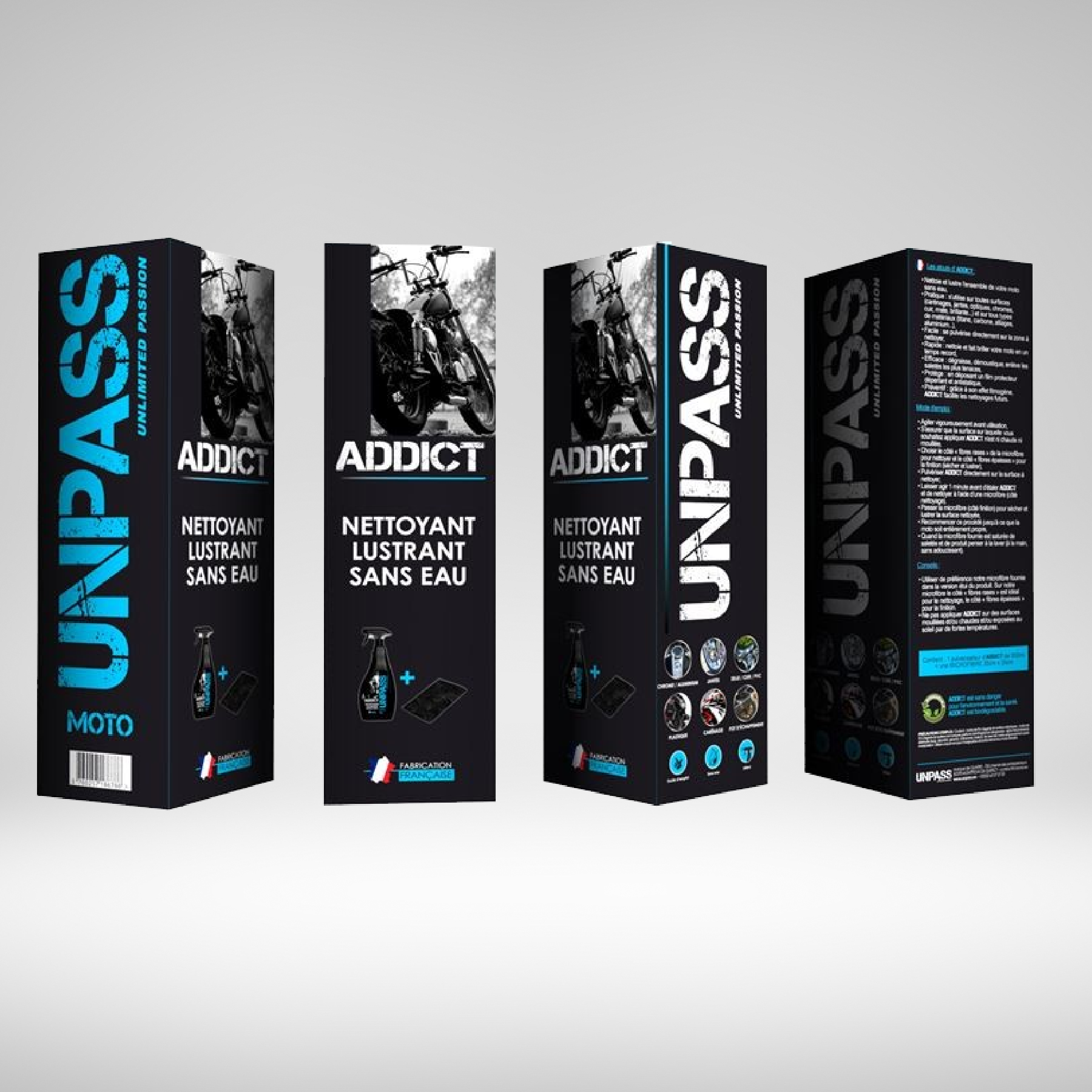 Nettoyant lustrant sans eau Addict 