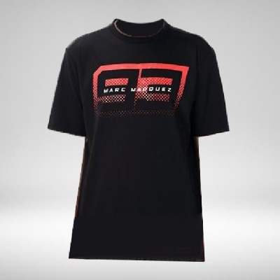 T-shirt homme Marc Marquez Big pixelled 93 Noir